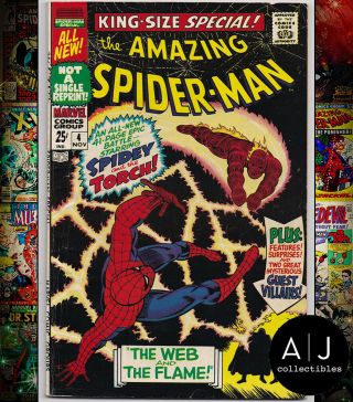 Spider - Man King Size Special 4 Fn,  6.  5 (marvel)