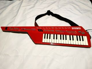 Vintage Yamaha Shs - 10r Fm Digital Keytar Synthesizer Midi Keyboard W/case