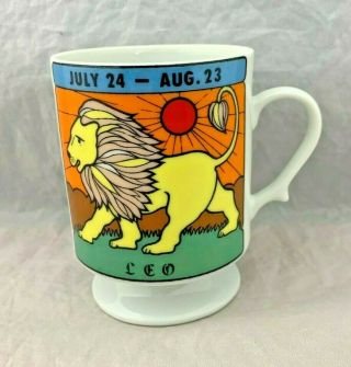 Vintage Leo July 24 - August 23 Coffee Mug - Japan - 3.  75 