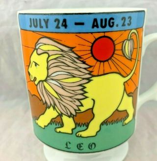 Vintage Leo July 24 - August 23 Coffee Mug - Japan - 3.  75 
