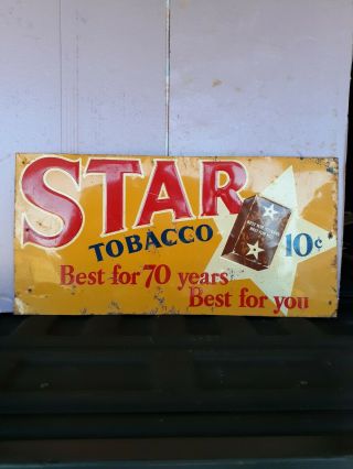 Vintage Star Tobacco (early Tin Tacker Embossed)