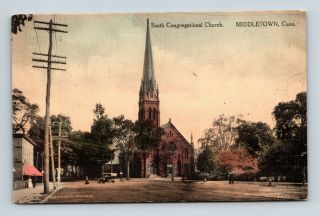 Middletown Ct South Congregational Church " Rally Day " Vintage Postcard A - 6