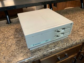 Vintage Commodore Colt Dual Floppy Computer Powers On