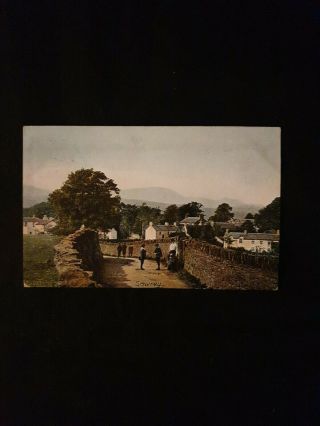 Sawrey Cumbria 1905 Postcard Children From Old Photo