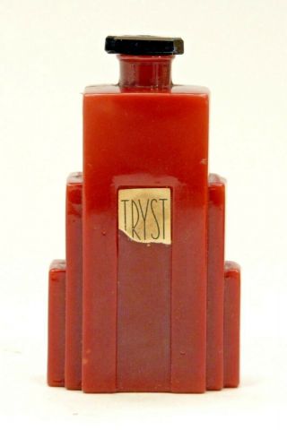 Vintage Tryst Villon France Art Deco Perfume Bottle