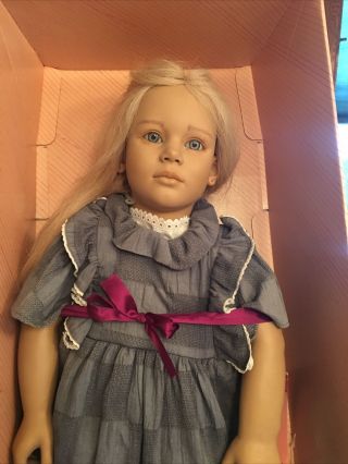 Vintage 1988 Annette Himstedt World Child Doll 30 " Malin,  Box.