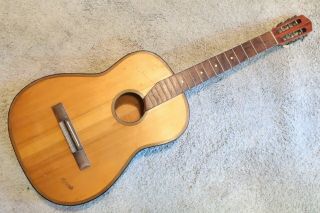 Vintage 1960s Harmonie Flamenco Spanish Acoustic Classical Guitar Project Solid