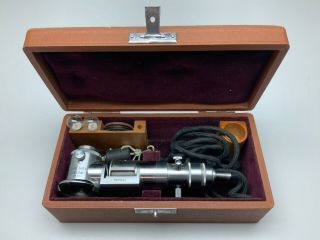 Vintage Ernst Leitz Wetzlar Microscope Illuminator,  Fits 20mm Objective 6123