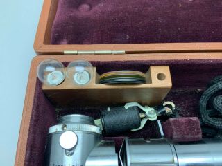 Vintage Ernst Leitz Wetzlar Microscope Illuminator,  Fits 20mm Objective 6123 2