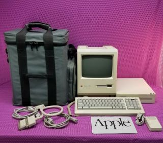 Vintage Apple Macintosh Plus 1mb M0001a Computer W/ 1987 Look