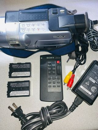 Sony Vintage Japan Digital8 Dcr - Trv350 Handycam Night Vision 700 Zoom Camcorder
