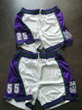 Milwaukee Bucks Vintage Starter Game Worn Shorts Size 2xl (1pair)
