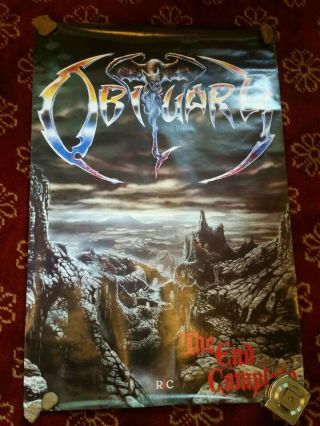 Vintage Obituary The End Complete Poster 1992 24x35
