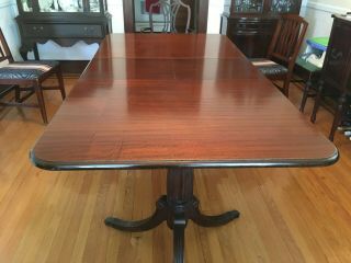 Vintage Double Pedestal Mahogany Dining Table