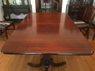 Vintage Double Pedestal Mahogany Dining Table 2