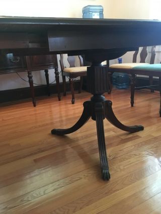 Vintage Double Pedestal Mahogany Dining Table 4