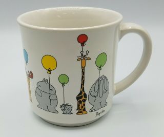 Sandra Boynton Collectible Coffee Mug Recycled Paper Products Animals/balloons