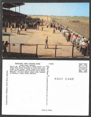 Old Sports Postcard - Fonner Park Horse Racing Track - Grand Island,  Nebraska