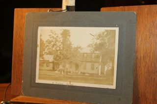 Antique Photo On Card Stock Historic Moore House Yorktown Virginia 7x9 Rev War
