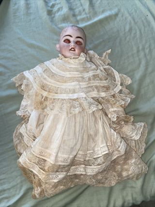 Antique Doll With Clothes German Large Doll S&h