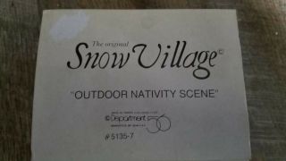 Department 56 The Snow Village Outdoor Nativity Scene