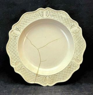 Early 18th Century Creamware Plate Cracked