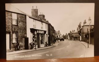 Old Real Photo Shop & Street Scene Postcard - Whittelsey Cambridgeshire Uk