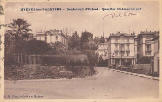Carte Postale Ancienne Old Postcard HyÈres Boul D 