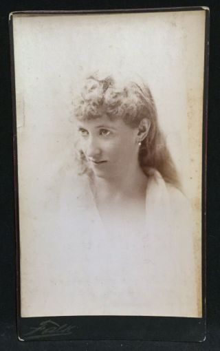 1913 Broadway Unknown Actress Portrait Oversized Cabinet Photo By Falk - Bb