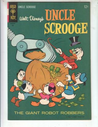 Uncle Scrooge 58 F,  (6.  5) 7/65 Carl Barks Stories & Art The Giant Robot Robbers