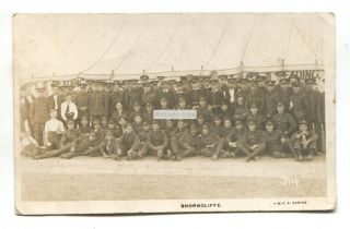 Shorncliffe - 5th Gloucestershire Regiment,  Soldiers,  Tent - Old Kent Postcard
