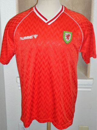 Vtg Hummel Wales 1988 - 89 Rush 9 Soccer Jersey Football Shirt Liverpool Juventus