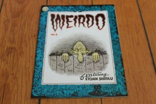 Weirdo 1 Robert R.  Crumb (zap Comix) 1st Print Vintage Underground Comic