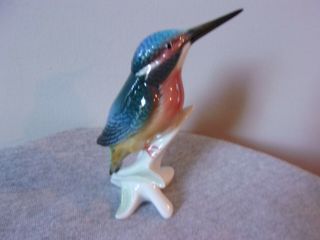 Antique Karl Ens Porcelain Kingfisher Bird Figurine,  Germany