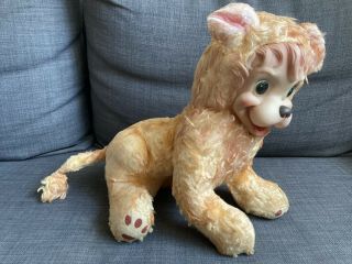 Vintage Rushton Rubber Face Plush Lion Roaring Stuffed Animal Rushton Plush