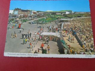 Wales Barryb Island Prom And Gardens Circa 1960s Old Postcard