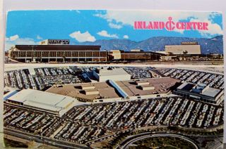 California Ca San Bernardino Inland Center Postcard Old Vintage Card View Postal