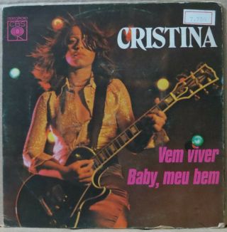 Cristina 1978 “baby Meu Bem” Modern Funk Soul Boogie P/s 7” Brazil 45 Hear