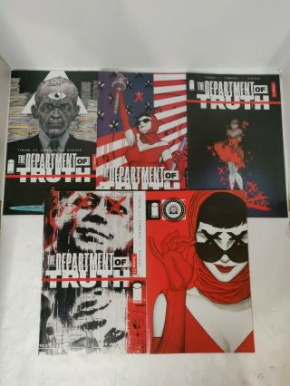 Department Of Truth 1 Andolfo 1:50 Variant Tynion 1:25 1:10 A B Cover Set Nm