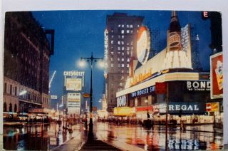 York Ny Nyc Times Square Great White Way Postcard Old Vintage Card View Post
