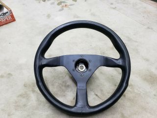 Vintage 1987 Momo Type V35 350mm Steering Wheel With Nissan Momo 3503 Hub