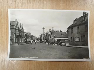 High Street Melksham - Wiltshire - Old Real Photo Postcard