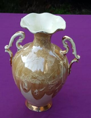 Vintage Ceramic Italian Vase Urn Robbia Gualdo Tadino Italy