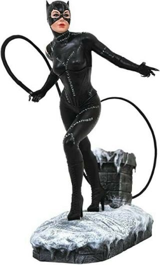 Diamond Select Dc Gallery Batman Returns Catwoman Pvc Statue Diorama