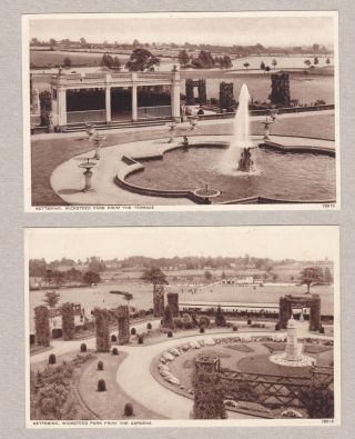 Two Old Cards Wicksteed Park Kettering Around 1935 Northampton Playground
