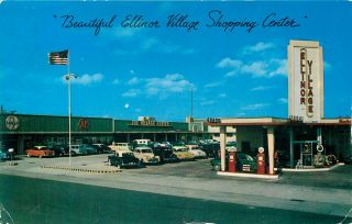 Ormond Beach Florida - Ellinor Village Shopping Center 1958 Vintage Postcard
