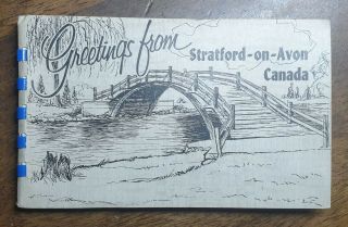 Canada,  Stratford - On - Avon,  Ontario.  Vintage 8 Real Photos In A Booklet