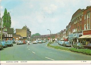 Scarce Old Postcard - Shopping Centre - Eastcote - Middlesex 1979 Vintage Cars
