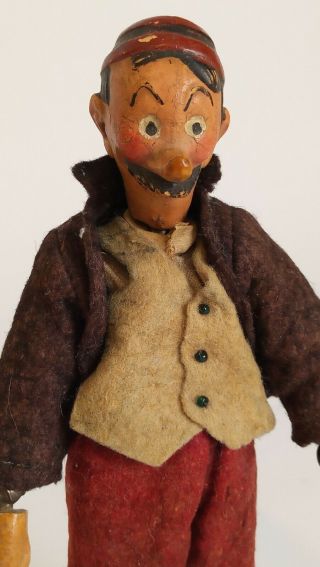 Antique Switzerland SABA BUCHERER Jointed Metal,  Character Doll Jeff,  1920’s 2