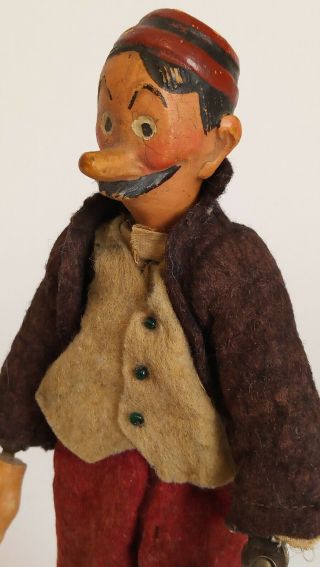 Antique Switzerland SABA BUCHERER Jointed Metal,  Character Doll Jeff,  1920’s 5
